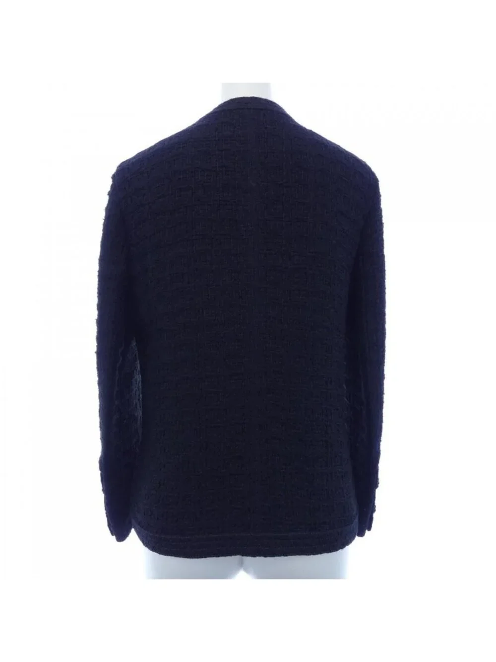 Chanel Collarless Jacket Black
